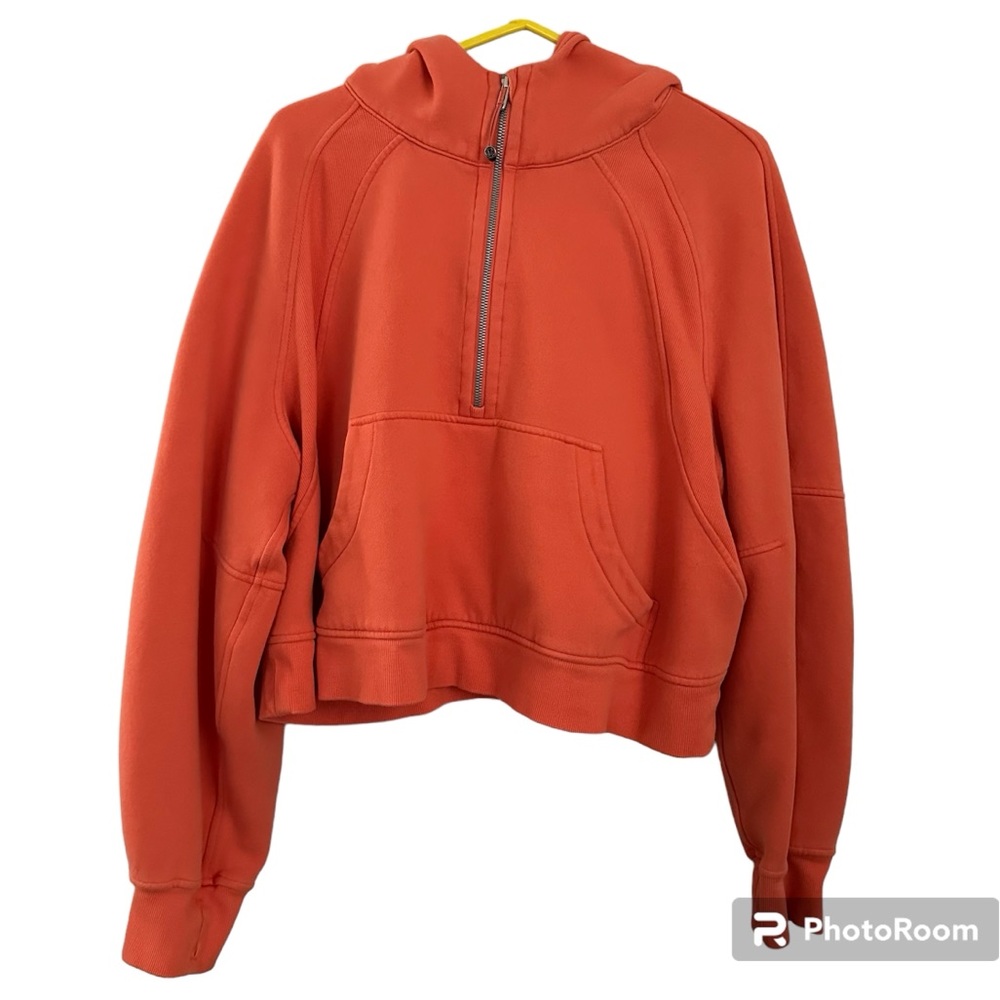 Lululemon hooded scuba, light orange